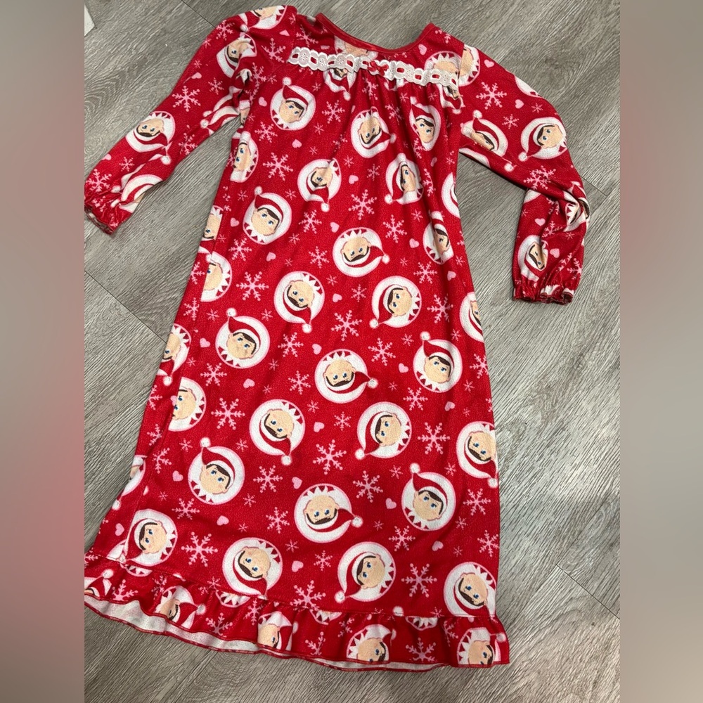 Elf on the Shelf Pajama Dress in kids size Small